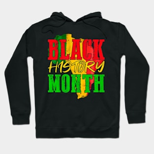 Black History Is American History Patriotic African American Hoodie